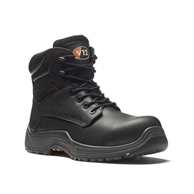 Image of V12 Footwear Unisex Adults VR600 01 09 Bison IGS Boots Size Black, UK