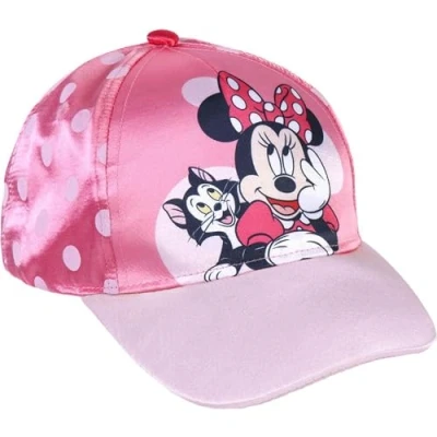 Image of Minnie Mouse Kids&#039; Cap Pink Suitable from 2 to 8 Years Combines Cotton and Polyester Children&#039;s with Adjustable Back Velcro Original Product Designed in Spain