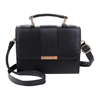 Image of Cllym Summer Fashion Women Bag Leather Handbags PU Shoulder Small Flap Crossbody Bags for Messenger sac femme,black