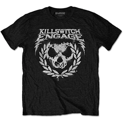 Image of Killswitch Engage Men&#039;s Skull Spraypaint T Shirt Black, Large