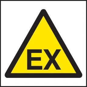 Image of Warning Signs EX symbol Rigid Plastic