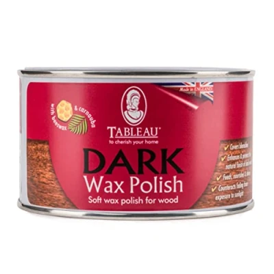 Image of Tableau Dark Brown Wax Polish, Furniture Polish with Canauba and Beeswax for All Types of Wood. 500ml