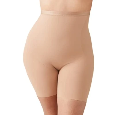 Image of Wacoal Women&#039;s Hourglass Shape Revelation Hi Waist Thigh Shaper Shapewear, Praline, XXL