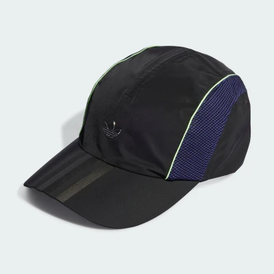 Image of adidas Originals Cap, Women&#039;s, Size: M/L, Blacknight flashgreen spark