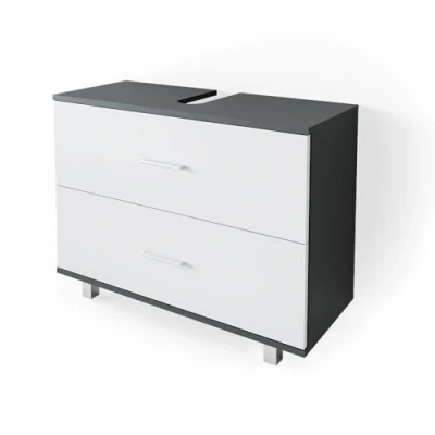 Image of Vicco Sink base cabinet Ilias, Anthracite/White, 80 x 60.8 cm