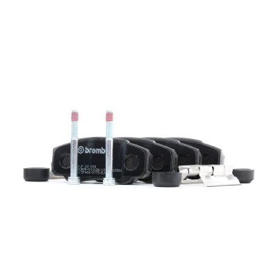 Image of 1611457780 brake pad set BREMBO P 23 093 excl. wear warning contact with caliper screws accessories FIAT: Ducato II Platform/Chassis