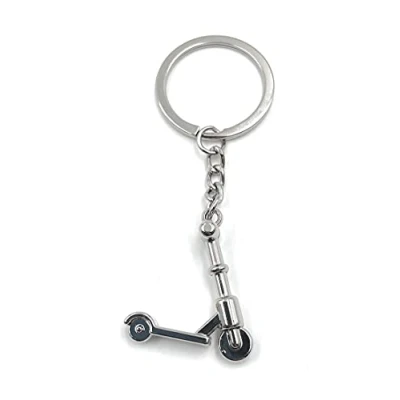 Image of H Customs Silver Keyring Pendant (Cityroller Scooter Design, Unisex, Modern Style, Keychain)