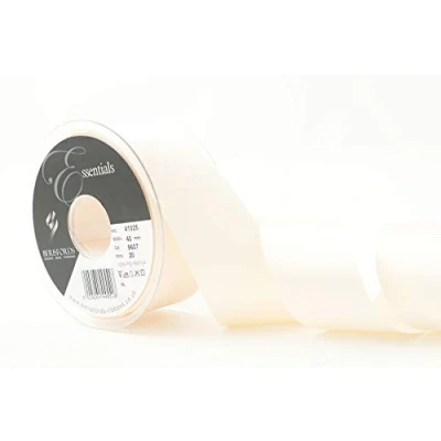 Image of Berisfords Grosgrain, Polyester, Ivory, 40mm