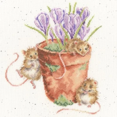 Image of Bothy Threads Counted Cross Stitch Kit Garden Friends