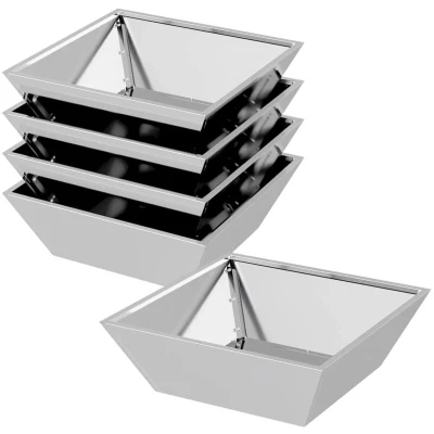 Image of vidaXL steel Planter Galvanised 50 x 15 cm Durable