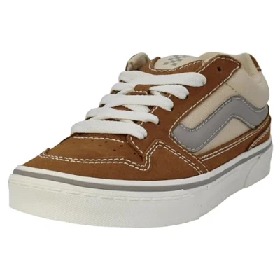Image of Vans Women&#039;s Caldrone Sneaker, Outdoor Brown Sugar/Marshmallow, 4 UK
