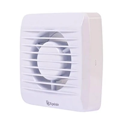 Image of Xpelair VX100T Square Extractor Fan with Timer for Bathroom WC 4&quot; 100mm White