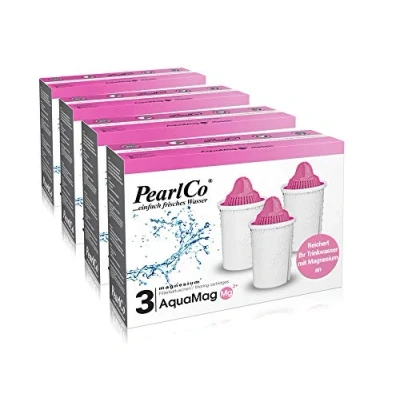 Image of PearlCo AquaMag Classic Pack of 12 Filter Cartridges with Magnesium Fits Brita