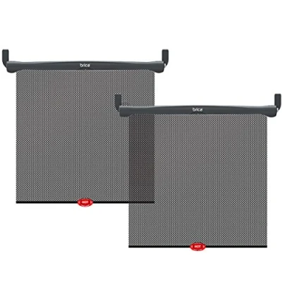 Image of Munchkin White Hot Car Window Shade Set of 2 Baby Sun Shades with UV Protection for Kids Removable Heat Indicator fits Most Vehicles Essential Travel &amp; Accessories