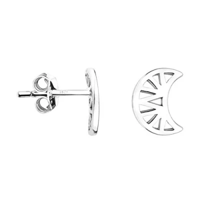Image of SOFIA MILANI Women&#039;s Earrings 925 Silver Moon Stud Earring 20892