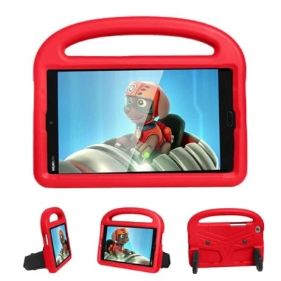 Image of Kids Case For Huawei MediaPad M3 Lite/ M5 Lite 8.4 Inch, Tablet Friendly Lightweight, Handle with Stand, Soft EVA Foam Shockproof Protective Cover, Red