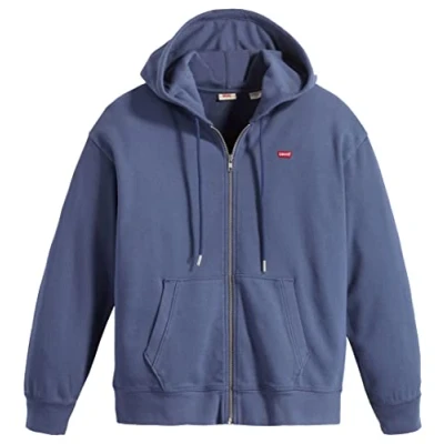 Image of Levi&#039;s Women&#039;s Standard Zip Sweatshirt Hoodie, Crown Blue, XXS