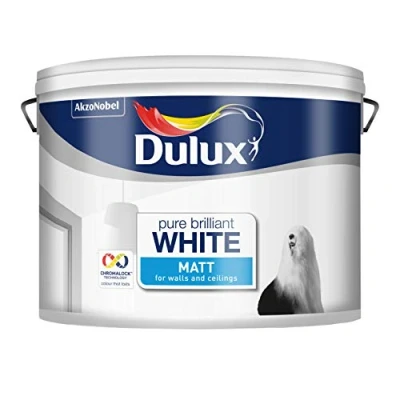 Image of Dulux Matt Paint, 10 L White, 500006