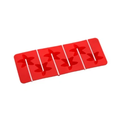 Image of Premier Housewares 6 Heart Cake Pop Silicone Mould Red
