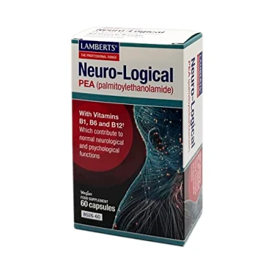 Image of Lamberts Neuro Logical Pea (Palmitoylethanolamide) 60 Capsules