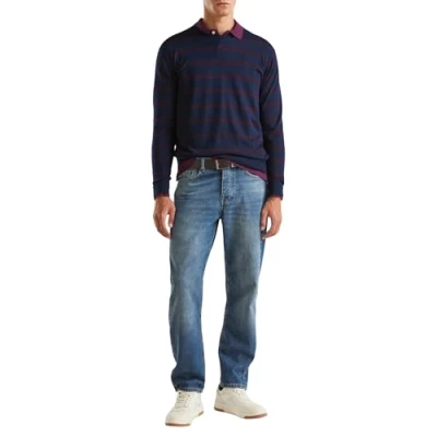 Image of United Colors of Benetton Men&#039;s Jersey G/C M/L 11ahk107l Sweater, Blue, L