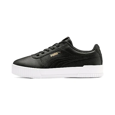 Image of Puma Women&#039;s Carina Lux L Trainers, Black Black, 5 UK