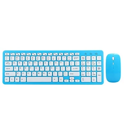 Image of Estink Wireless Mouse And Keyboard Set,Ultra Thin Set,Three Speed Variable Speed,Plug Play,Office Gaming Products(blue)