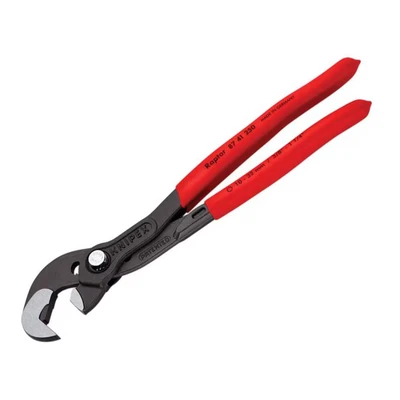 Image of Knipex Multiple slip Joint Spanner grey atramentized, with non plastic coating 250 mm (self service card/blister) 87 41 SB