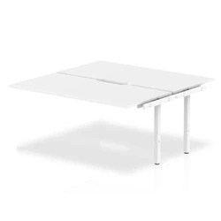 Image of Evolve B2B Ext Kit White Frame Bench Desk 1600 BE186