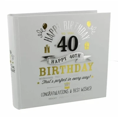 Image of Signography 40th Birthday Photo Album 4x6 (FL29940)