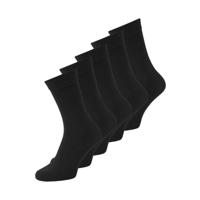 Image of Jack &amp; Jones Junior Jacblack JR 5 PACK Socks for kids, Size: 1.5 4.5, Black