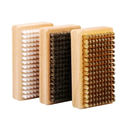 Image of MiOYOOW Ski Brushes Kit, Snowboard Waxing Brush Set Includes 1 Nylon Brush, Brass Horsehair for Cleaning Polishing