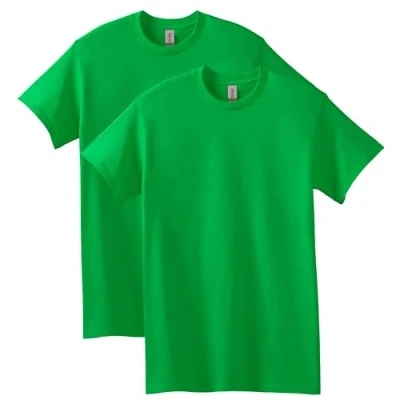 Image of Gildan Heavy Cotton T Shirt, Style G5000, Multipack, Irish Green (Pack of 2), XL