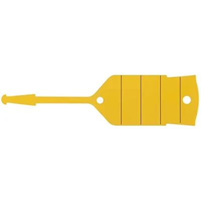 Image of KS Tools 500.8093 Keyring with Loop, Yellow, Pack of 500