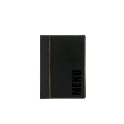 Image of Securit Trendy Range A5 Menu Holder with 1 Double Insert, Black