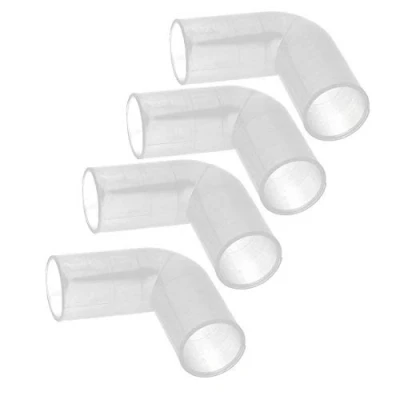 Image of N/A Plastic Fish Tank L Shaped 90 Degree Tube Elbow Pipe Fitting Connectors 4pcs