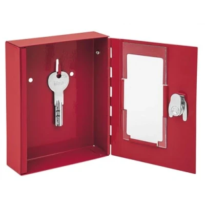 Image of WEDO Emergency Steel Key Box, Red, 15 x 12 4 cms