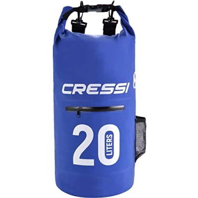 Image of Cressi Unisex Adult Waterproof Dry Premium Bag Blue, 20 Litre