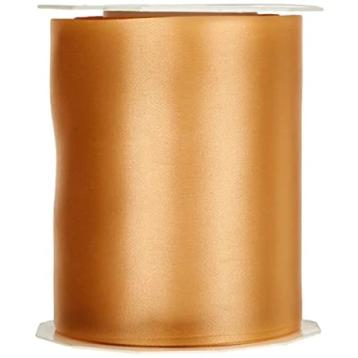 Image of Präsent Adria Satin Ribbon Papaya 112 mm Width, 25 m Length