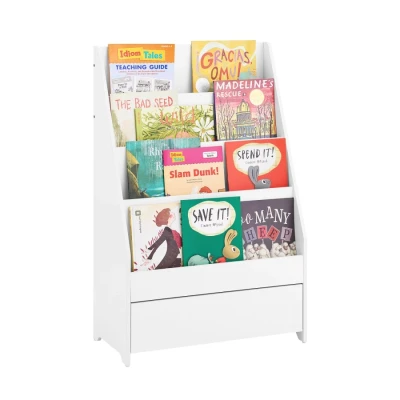 Image of Sobuy Children Kids Bookcase Book Shelf Toy Storage Standing ,KMB112 W