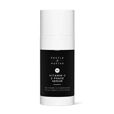 Image of Pestle &amp; Mortar 16% Vitamin C Serum for Face, with Hyaluronic Acid E, Hydrating Brightening Dark Spots, Anti Ageing Reduce Wrinkles 40ml