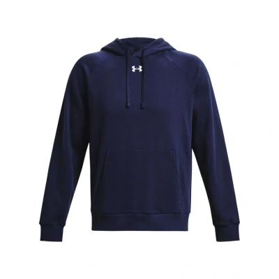 Image of Under Armour Men&#039;s UA Rival Fleece Hoodie Shirt Midnight Navy