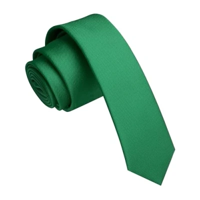Image of JEMYGINS 1.58&quot; Light Green Skinny Tie Slim Necktie for Men(4cm) (14)