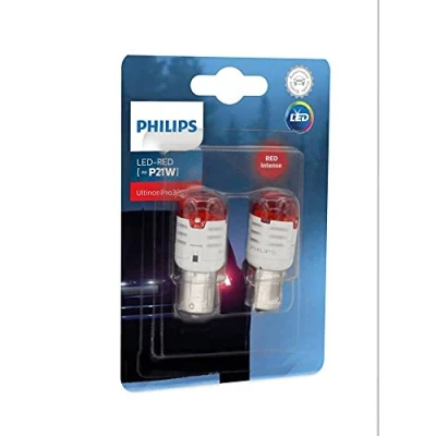 Image of Philips Ultinon Pro3000 LED car signaling bulb (P21W red)