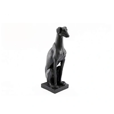 Image of Ornament/Figurine/Statue WHIPPET (Dog/Canine/Pet) Black Resin