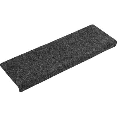 Image of vidaXL Stair Mats 15 pcs Needle Punch 65x21x4 cm Grey