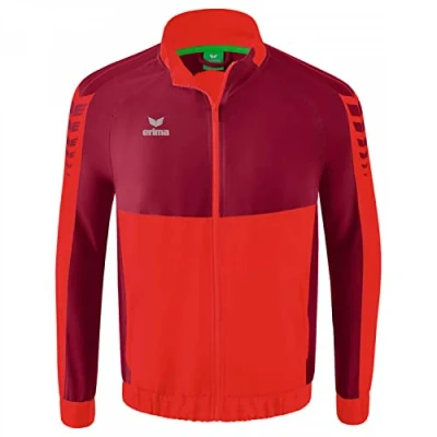 Image of Erima Men&#039;s Six Wings Presentation Jacket, Red/Bordeaux, L