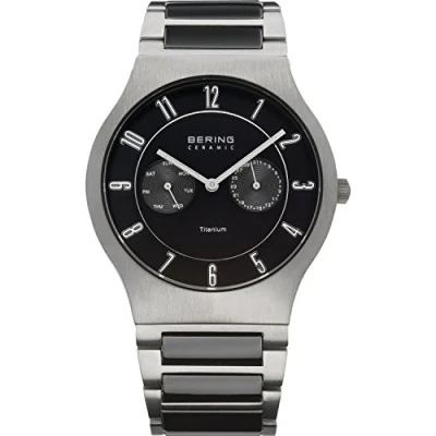 Image of BERING Men Analog Quartz titanium collection Watch with Titan Strap and Sapphire Crystal 11939 772