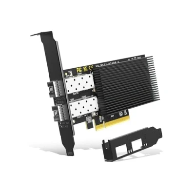 Image of 10GB Ethernet Card with 82599ES (X520 DA2) Controller, NICGIGA PCI E Network Adapter, Dual LAN SFP+ Ports, Supports Windows/Windows Server/VMware Functions for 10Gbe Networking NAS