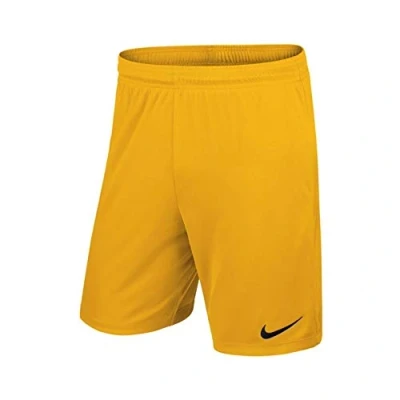 Image of NIKE Kid&#039;s Park II Knit Short, yellow (University Gold / Black), XS